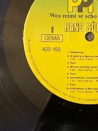 Hans Söllner Wos reimt se scho auf Nicki LP Vinyl Schlager Bayerisch 5