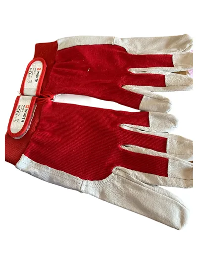 Würth Arbeitshandschuhe Größe 10 Rot Grau Schutzhandschuh Herren