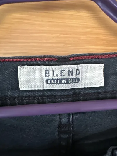 BLEND Herren Jeans Regular Fit Grau W34 Baumwolle