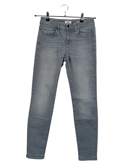 CLOSED Damen Jeans Skinny Fit W26 Grau Casual Stretch