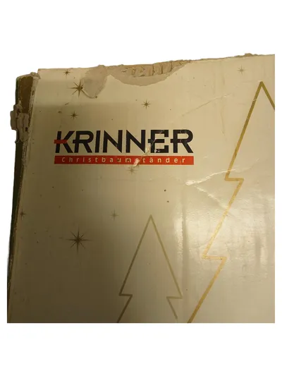 KRINNER Christbaumständer VARIO 3 für Bäume bis 2,5m Stamm Ø 13cm Schwarz
