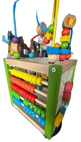 EverEarth Holzmotorikwürfel Kinder Motorikspielzeug Mehrfarbig Naturbezogen