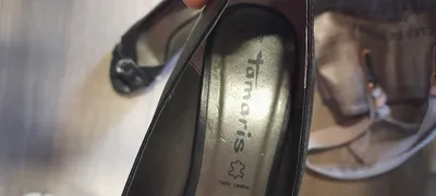 Tamaris Damen Peeptoe Pumps Gr. 39 Schwarz Elegant mit Schnalle