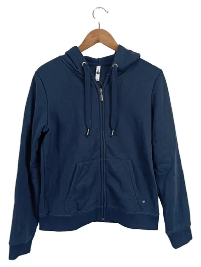 everme Damen Sweatjacke Hoodie Blau Gr. 38/M Casual
