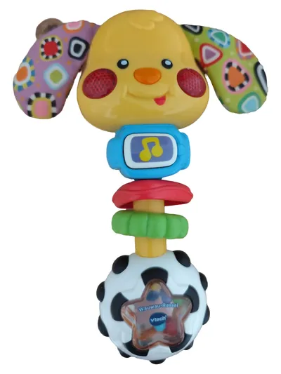 VTech Baby Rassel Hund Mehrfarbig Greifling Spielzeug Motorik Farbenfroh