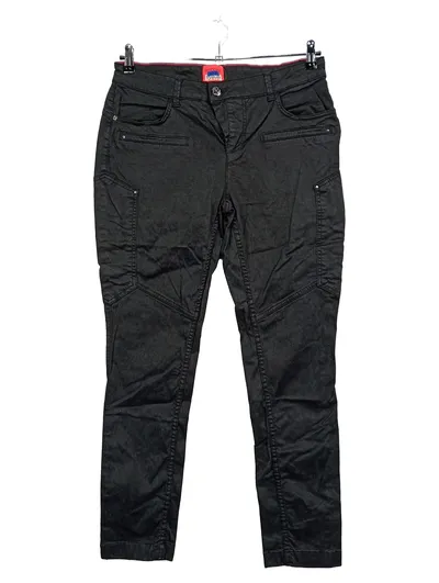 Street One Damen Cargohose Schwarz Gr. 38/30 Baumwolle Urban