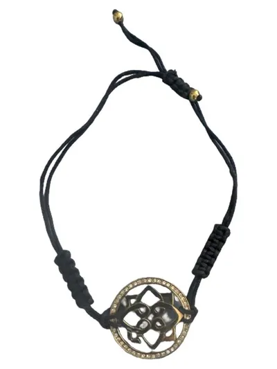 JETTE Armband Damen Schwarz Charmant Strass