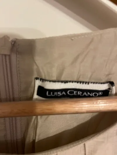 Luisa Cerano Freizeitkleid Damen Gr. 42 Beige Casual Modern