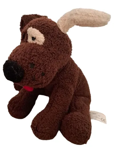 Russ Berrie Kuscheltier Hund Stofftier Braun Charmant 12cm Plüschtier