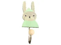 Bloomingville Wandhaken Hase Mehrfarbig Charmant Kinderzimmer Holz Metall 1