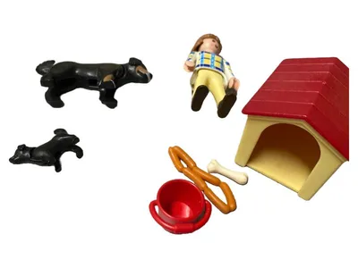 Playmobil Spielfiguren-Set Hunde-Set mit Zubehör Mehrfarbig