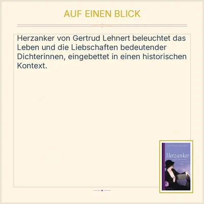 Herzanker von Gertrud Lehnert Historischer Roman Hardcover Deutsch Aufbau