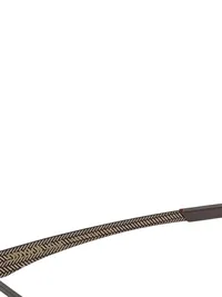 EBlock Circle Brille Herren Brillengestell Metall Braun 14.5 cm 3