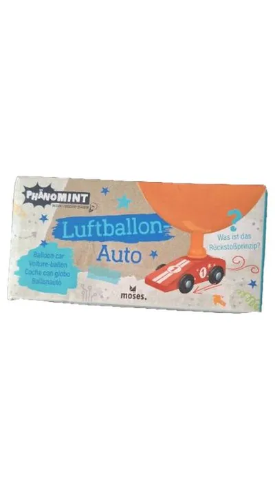 Moses Verlag Luftballon Auto Holz Spielzeug Blau Rennwagen