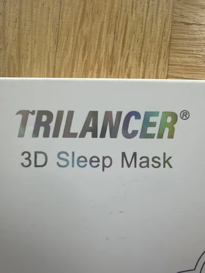 Trilancer Schlafmaske 3D Komfortabel Schwarz Augenmaske Reise