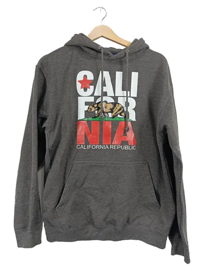Freeway Exchange Hoodie California Republic Bär Grau Herren Gr. M