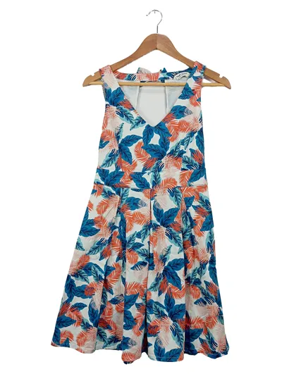NAF NAF Sommerkleid Damen 36;S Mehrfarbig Florales Muster Cut-Outs