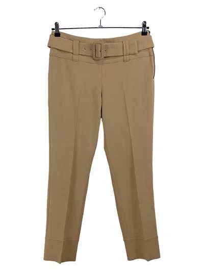 Seductive Damen Stoffhose Beige Gr. 38 W29 M Elegant mit Gürtel