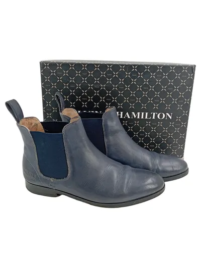 MELVIN & HAMILTON Ella Navi Stiefelette Damen Gr. 36 Blau Klassisch Casual