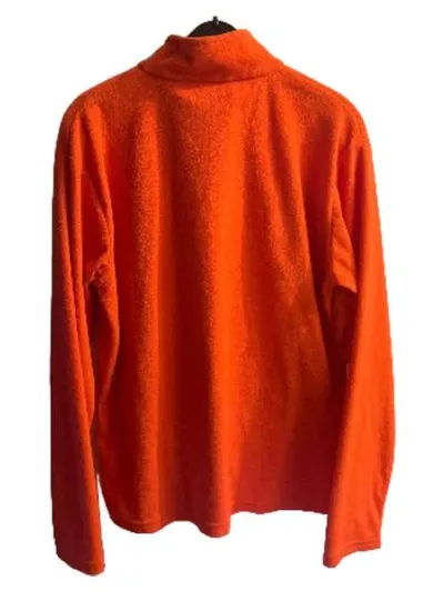 Reusch Fleecepullover Herren Gr. L Orange Outdoor Half-Zip Sportlich