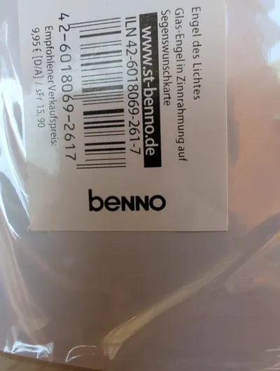 St. Benno Verlag Engel des Lichts Fensterschmuck Glas Zinnrahmung