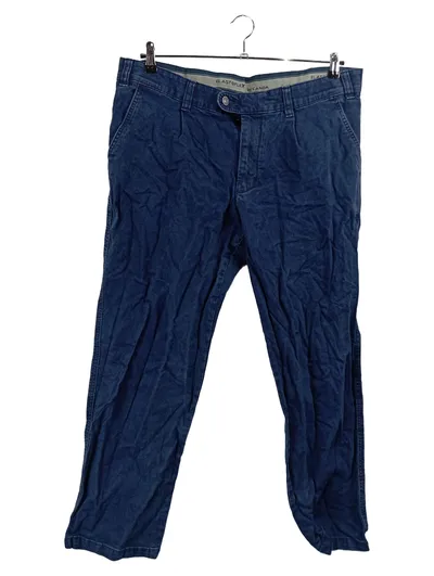 C&A Canda Bundfaltenhose Stoffhose Herren Blau Gr. 27.5 Casual