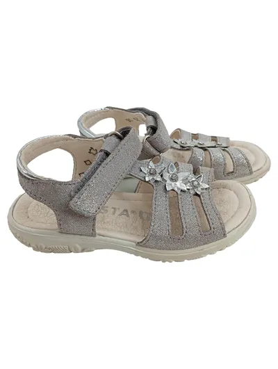 Ricosta Sandalen Mädchen Gr. 25 Silber Komfortabel Casual