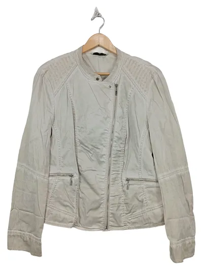 Gerry Weber Steppjacke Damen Beige Baumwolle Reißverschluss Gr. 44