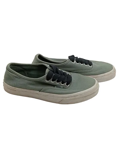 Vans Authentic Sneaker Low Damen Gr. 38 Grün Canvas Schnürung