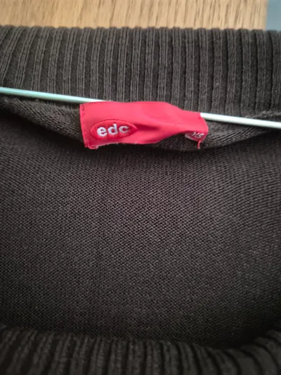 edc by Esprit Damen Pullover Gr. XS/34 Oliv Schulterfrei Langarm