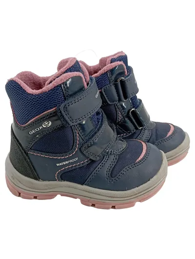 Geox Mädchen Schneestiefel Winterstiefel Gr. 23 Blau Outdoor Waterproof