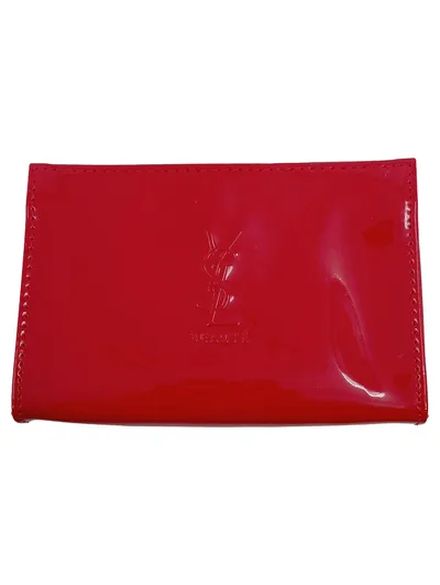 YSL Yves Saint Laurent Beauté Kosmetiktasche Rot Lack Elegant