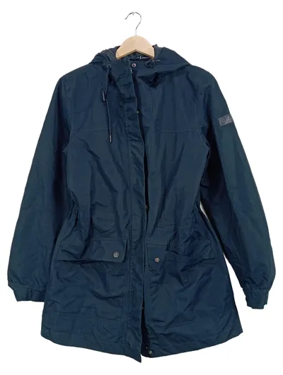 THE NATURE TRAIL Tchibo Damen Parka Jacke Gr. 38 Petrol Kapuze Outdoor