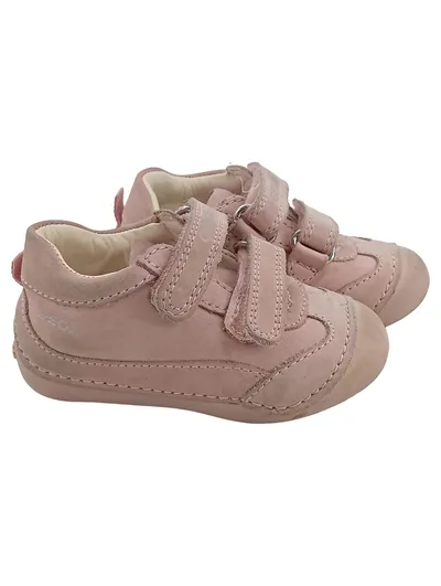 Geox Lauflernschuhe Mädchen Gr. 20 Rosa Klettverschluss Leder