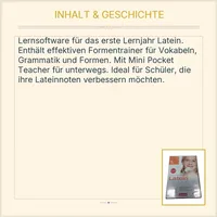 Cornelsen Lernvitamin Latein 1. Lernjahr Lernsoftware CD-ROM Vokabeln Grammatik 3