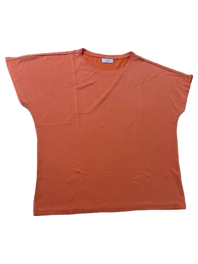 FREE/QUENT Damen T-Shirt Gr. 40/L Orange Casual Kurzarm