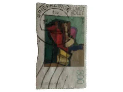 Deutsche Post Briefmarke Helmut Kolle 300 Mehrfarbig