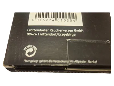 Crottendorfer Räucherkerzen 40er Bunte Mischung Dufträucherkerzen Erzgebirge