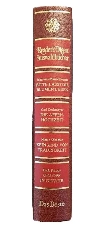 Reader's Digest Sammelband Simmel Zuckmayer Schaefer Francis Kurzgeschichten