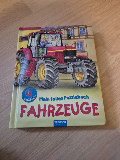 Trötsch Verlag Mein tolles Puzzlebuch Fahrzeuge 4 Puzzles Kinderbuch
