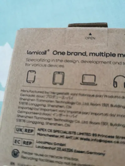 Lamicall Handyhalterung Faltbar Braun DP13 Ständer Smartphone Tablet Halter