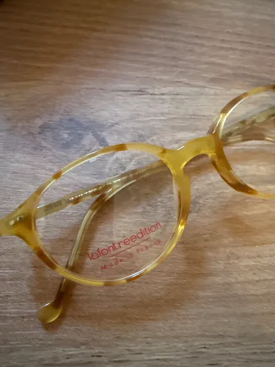 Lafont Damen Brille Kunststoff Gelb 14 cm Breite