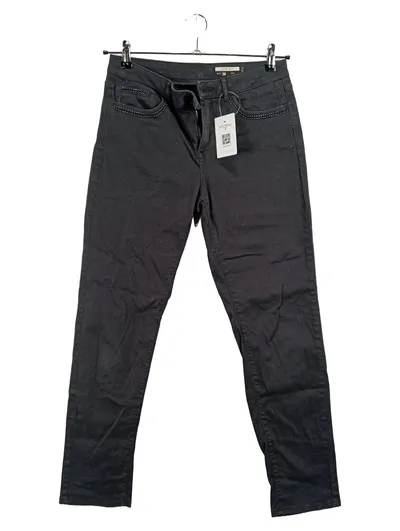 edc by Esprit Damen Slim Fit Jeans Schwarz Gr. W29/38 Nieten-Details