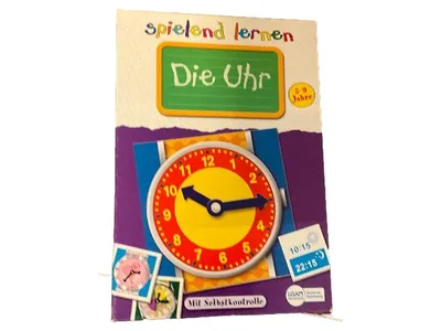 Bookmark Verlag Die Uhr Lernspiel Kinder Uhrzeit lernen Pappe Mehrfarbig