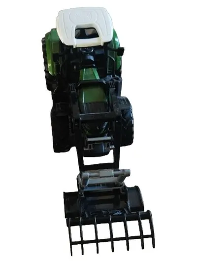 Korody Spielzeug Traktor mit Frontlader Grün 28cm Modellfahrzeug