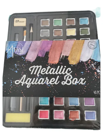 ART SENSATIONS Creative Artist Metallic Aquarell Box 40tlg Mehrfarbig
