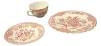 Crown Ducal Sammelgedeck Bristol Teller Tasse Schale Blumen Mehrfarbig 1