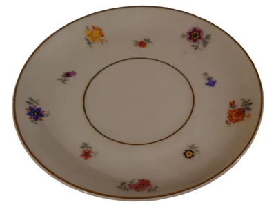 Kaestner Vintage Porzellan Unterteller Blumenmuster Weiß 14,5 cm