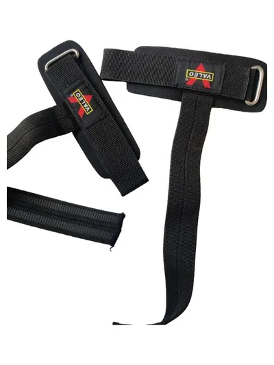 Valeo Lifting Straps Zughilfen Handgelenkstützen Krafttraining Schwarz