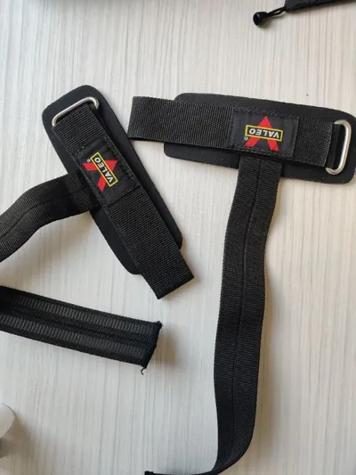 Valeo Lifting Straps Zughilfen Handgelenkstützen Krafttraining Schwarz